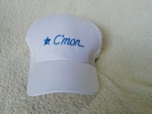 C'mon Baseball Cap White Blue